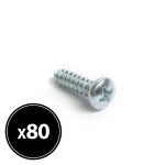 04805<br>Chipboard screw - fluted lens head - 4.2 x 16 mm - 80 pcs / pack